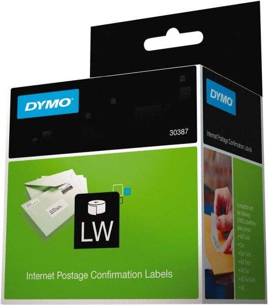 Dymo - 1-1/8" Wide x 3-1/2" Long, White Shipping Label - For DYMO LabelWriter Printers - USA Tool & Supply