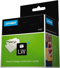 Dymo - 2.3" Wide x 10" Long, White Internet Postage Label - For DYMO LabelWriter Printers - USA Tool & Supply