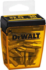 DeWALT - #2, Tip Phillips Screwdriver Bit - 1/4" Drive, 1" OAL - USA Tool & Supply