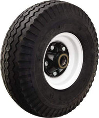 Hamilton - 18 Inch Diameter x 5-3/4 Inch Wide, Rubber Caster Wheel - 1,655 Lb. Capacity, 4-7/8 Inch Hub Length, 1 Inch Axle Diameter, Tapered Roller Bearing - USA Tool & Supply