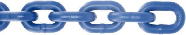 Value Collection - #4/0 Welded Straight Link Coil Chain - 670 Lb Capacity, Plastic Powder Coated Finish - USA Tool & Supply