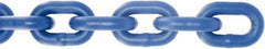 Value Collection - #1/0 Welded Straight Link Coil Chain - 440 Lb Capacity, Plastic Powder Coated Finish - USA Tool & Supply