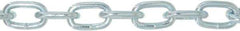 Value Collection - #4/0 Welded Passing Link Chain - 600 Lb Capacity, Zinc Plated Finish - USA Tool & Supply