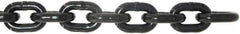 Value Collection - 9/32" Welded Alloy Chain - 3,500 Lb Capacity, Grade 80, 25' Long, Black Lacquer Finish - USA Tool & Supply