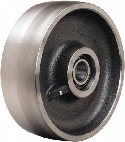 Hamilton - 10 Inch Diameter x 3 Inch Wide, Forged Steel Caster Wheel - 16,000 Lb. Capacity, 3-1/4 Inch Hub Length, 3/4 Inch Axle Diameter, Precision Ball Bearing - USA Tool & Supply