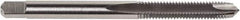 Union Butterfield - #10-32 UNF, 2 Flute, Oxide Finish, Cobalt Spiral Point Tap - Plug Chamfer, Right Hand Thread, 2-3/8" OAL, 7/8" Thread Length, 0.194" Shank Diam, 3B Class of Fit, Series 1634 - Exact Industrial Supply