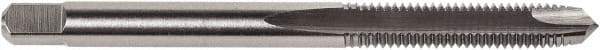 Union Butterfield - #6-32 UNC, 2 Flute, Oxide Finish, Cobalt Spiral Point Tap - Plug Chamfer, Right Hand Thread, 2" OAL, 11/16" Thread Length, 0.141" Shank Diam, 3B Class of Fit, Series 1634 - Exact Industrial Supply