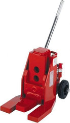 GKS - 5 Ton Capacity Fork Lift Jack - 1.2" to 15.9" High, 5-1/2" Piston Stroke - USA Tool & Supply