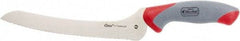 Clauss - 9" Long Blade, Titanium Bonded Stainless Steel, Serrated, Offset Serrated Knife - 17" OAL - USA Tool & Supply