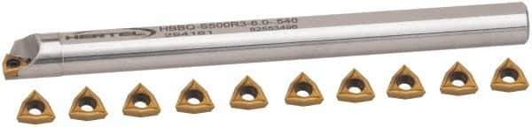 Hertel - 0.54 Inch Min Diam of Smallest Bar, 2 Inch Min Diam of Largest Bar, Steel Indexable Boring Bar Set - 1/2 Inch Shank Diameter - USA Tool & Supply