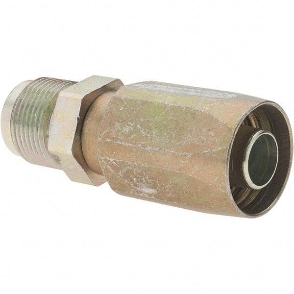 Parker - 2 Piece, 1-1/16-14, Reusable Hose Fitting - 5/8" Hose ID x 3/4" Hose OD - USA Tool & Supply