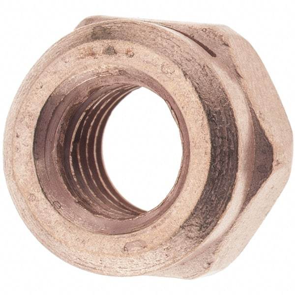 Value Collection - M10x1.50 Steel Washer Hex Nut - 10mm High, Copper Finish - USA Tool & Supply