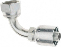 Parker - 1-5/16-12 Female JIC Steel Hydraulic Hose 90° Elbow - -12 Hose Size, 3/4" Hose Diam - USA Tool & Supply