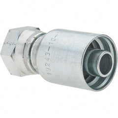Parker - Female BSPP Steel Hydraulic Hose Swivel - -10 Hose Size, 5/8" Hose Diam - USA Tool & Supply
