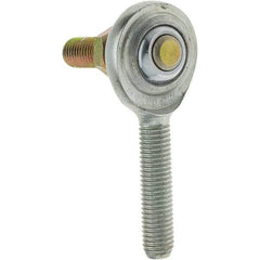 Value Collection - Male Spherical Rod End with Stud - 1/4-28, Steel with Teflon Raceway - USA Tool & Supply