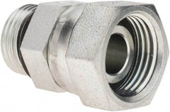 Parker - 3/4-16 SAE ORB Steel Hydraulic Hose Swivel - 5,000 psi, -8 Hose Size, 1/2" Hose Diam - USA Tool & Supply