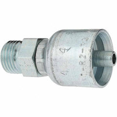 Parker - Seal-Lok Steel Hydraulic Hose Male Seal-Lok - -4 Hose Size, 1/4" Hose Diam - USA Tool & Supply