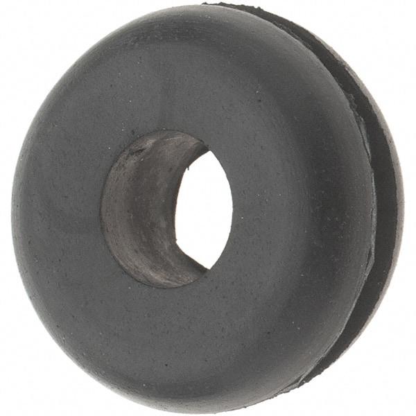 Value Collection - 13/16" OD, 5/16" Thick Grommet - Rubber, 9/16" Slot Diam x 1/16" Slot Width - USA Tool & Supply