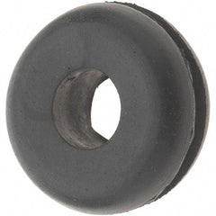 Value Collection - 13/16" OD, 5/16" Thick Grommet - Rubber, 9/16" Slot Diam x 1/16" Slot Width - USA Tool & Supply