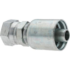 Parker - 1/2 Thread Hydraulic Hose Fitting - -8 Hose Size, 1/2" Hose Diam - USA Tool & Supply