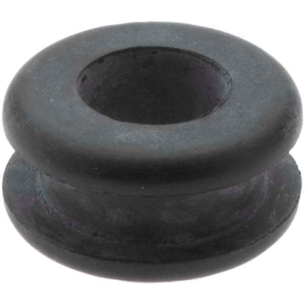 Value Collection - 1/2" OD, 1/4" Thick Grommet - Rubber, 3/8" Slot Diam x 1/16" Slot Width - USA Tool & Supply