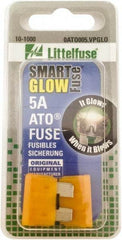 Value Collection - 5 Amp, Automotive Fuse - Tan, Littlefuse ATO005 - USA Tool & Supply