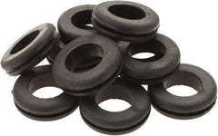 Value Collection - 1-3/32" OD, Grommet - Rubber, 27/32" Slot Diam x 1/16" Slot Width - USA Tool & Supply