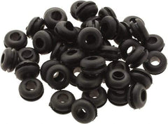 Value Collection - 7/16" OD, Grommet - Rubber, 9/32" Slot Diam x 1/16" Slot Width - USA Tool & Supply