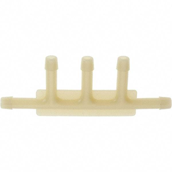 Value Collection - Nylon Five-Way Automotive Vacuum Connector - 3/16 x 3/16 x 3/16 x 3/16 x 3/16" Fitting - USA Tool & Supply