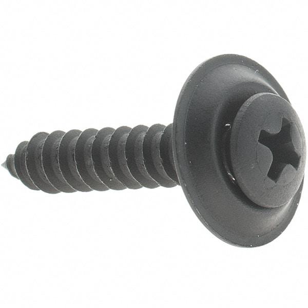 Value Collection - #10 Sems Oval Head Phillips Sheet Metal Screw - 1" Long - USA Tool & Supply