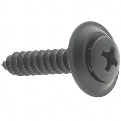 Value Collection - #10 Sems Oval Head Phillips Sheet Metal Screw - 1" Long - USA Tool & Supply