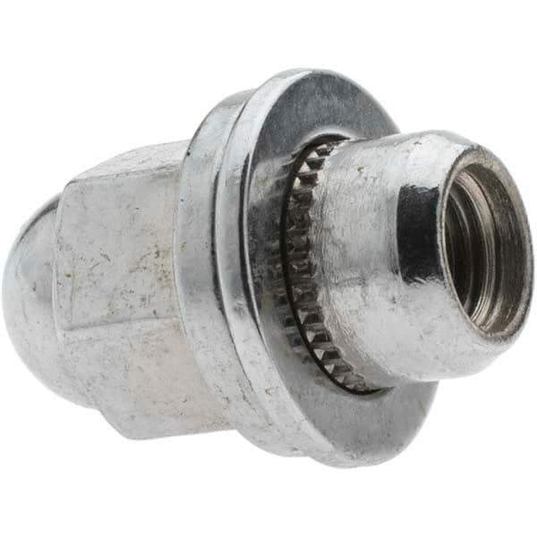 Value Collection - M12-1.5 Chrome Finish Mag Wheel Nut - 21mm Hex, 40.5mm Overall Length - USA Tool & Supply