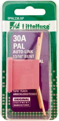 Value Collection - 30 Amp, Automotive Fuse - Pink, Littlefuse PAL230 - USA Tool & Supply