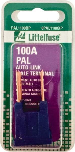 Value Collection - 100 Amp, Automotive Fuse - Blue, Littlefuse PAL1100X - USA Tool & Supply