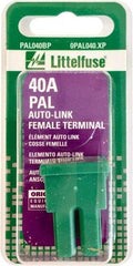 Value Collection - 40 Amp, Automotive Fuse - Green, Littlefuse PAL040 - USA Tool & Supply