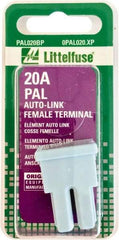 Value Collection - 20 Amp, Automotive Fuse - Blue, Littlefuse PAL020 - USA Tool & Supply