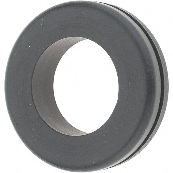 Value Collection - 1-3/4" OD, 7/16" Thick Grommet - Rubber, 1-3/8" Slot Diam x 1/16" Slot Width - USA Tool & Supply