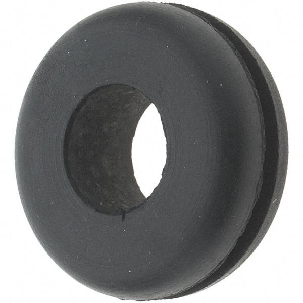 Value Collection - 7/8" OD, 5/16" Thick Grommet - Rubber, 5/8" Slot Diam x 1/16" Slot Width - USA Tool & Supply