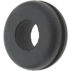 Value Collection - 7/8" OD, 5/16" Thick Grommet - Rubber, 5/8" Slot Diam x 1/16" Slot Width - USA Tool & Supply
