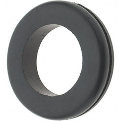 Value Collection - 1-7/8" OD, 3/8" Thick Grommet - Rubber, 1-1/2" Slot Diam x 1/16" Slot Width - USA Tool & Supply