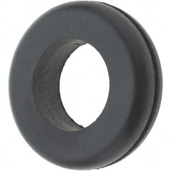 Value Collection - 1-5/8" OD, 7/16" Thick Grommet - Rubber, 1-1/4" Slot Diam x 1/16" Slot Width - USA Tool & Supply