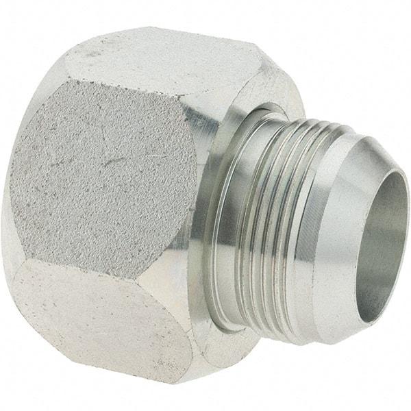 Parker - 1-1/2" Tube OD, 37° Steel Flared Tube Reducer - 1-1/2 x 1-1/4 Flare x Flare Ends - USA Tool & Supply