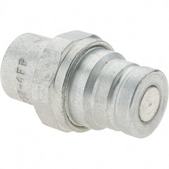 Parker - 1/4-18 NPSF Steel Hydraulic Hose Coupler - 5,000 psi, -4 Hose Size, 1/4" Hose Diam - USA Tool & Supply