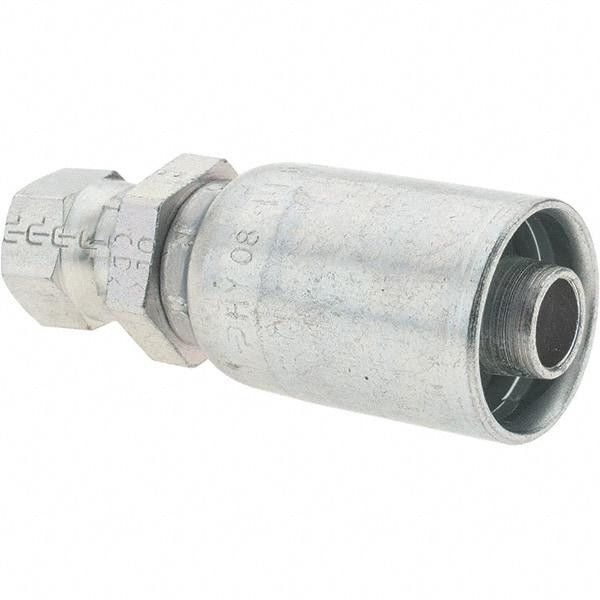 Parker - 9/16-18 Female JIC Hydraulic Hose Female JIC 37° Swivel & Straight Fitting - -8 Hose Size, 1/2" Hose Diam - USA Tool & Supply