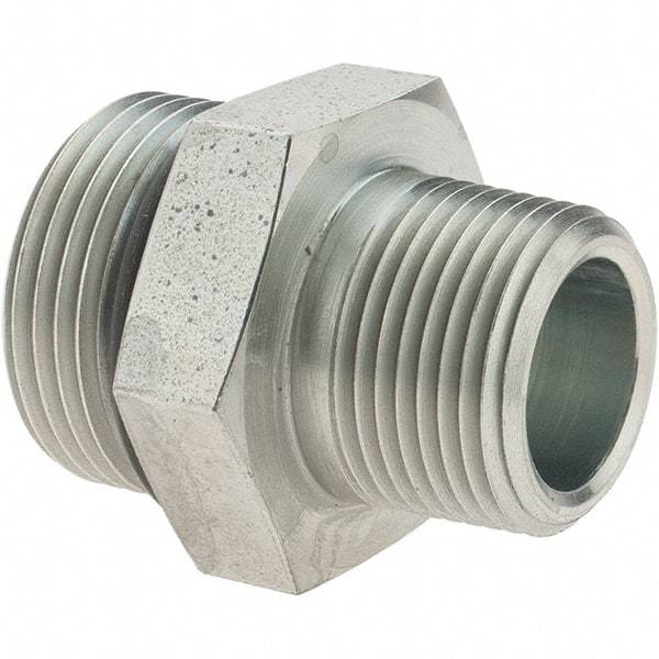 Parker - 1-5/16-12 SAE ORB Steel Hydraulic Hose Adapter - 4,500 psi, -16 Hose Size, 1" Hose Diam - USA Tool & Supply