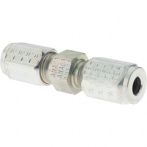Parker - Metal Flareless Bite Tube 3/16" OD Union - USA Tool & Supply