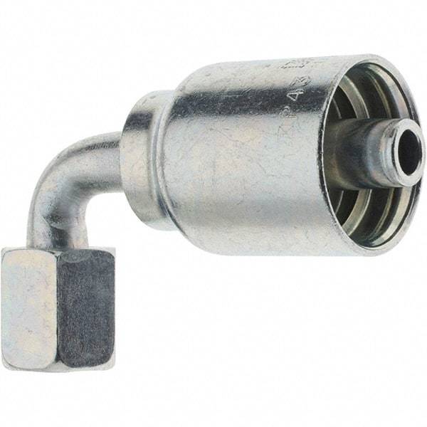 Parker - 3/8 Thread Hydraulic Hose Fitting - -6 Hose Size, 3/8" Hose Diam - USA Tool & Supply