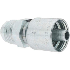 Parker - 7/8-14 Male SAE(JIC) Steel Hydraulic Hose Male SAE 37° JIC Rigid Fitting - -6 Hose Size, 3/8" Hose Diam - USA Tool & Supply