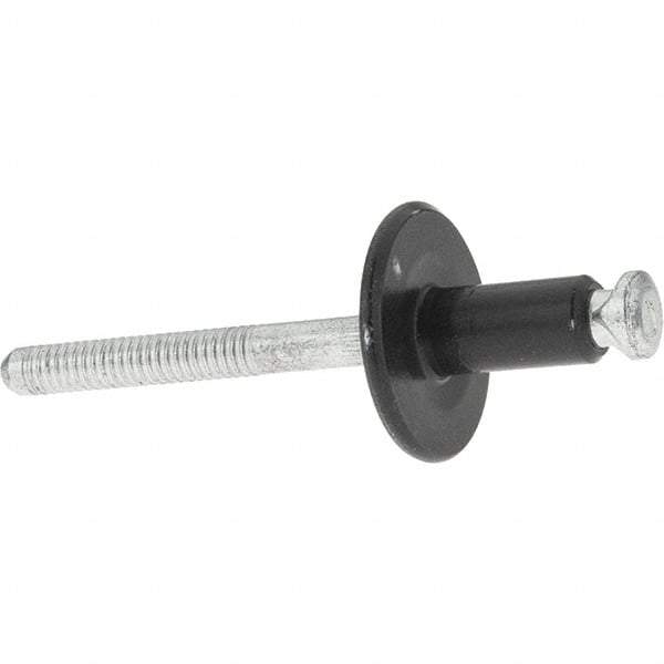 Value Collection - Large Flange Head Aluminum Peel Blind Rivet - Steel Mandrel, 3/32" to 9/64" Grip, 3/4" Head Diam, - USA Tool & Supply