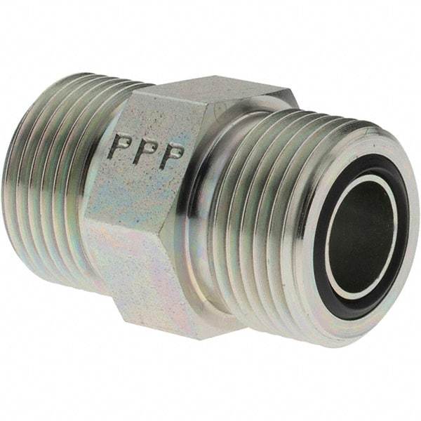 Parker - Seal-Lok Steel Hydraulic Hose Adapter - 6,000 psi, -10 Hose Size, 5/8" Hose Diam - USA Tool & Supply